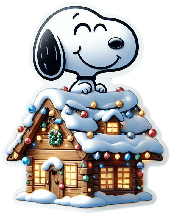 Snoopy y su Casita navideña 02