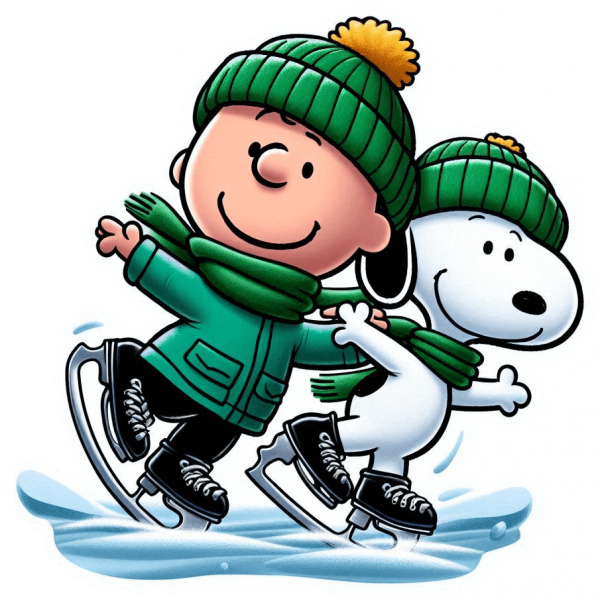 Snoopy y Charlie Brown Patinata Navideña 04