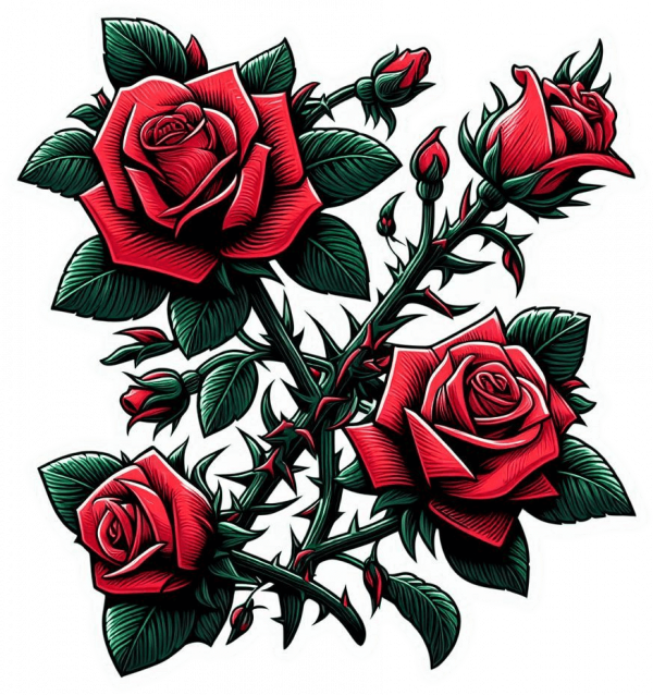 Rosas Rojas 10