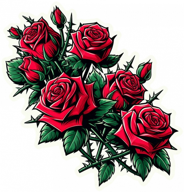 Rosas Rojas 14