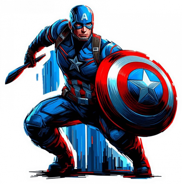 Capitan America Impresionista 03