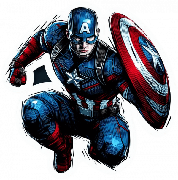 Capitan America Impresionista 01