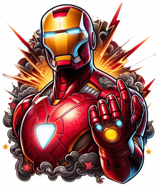 Tatuaje realista Iron Man 02