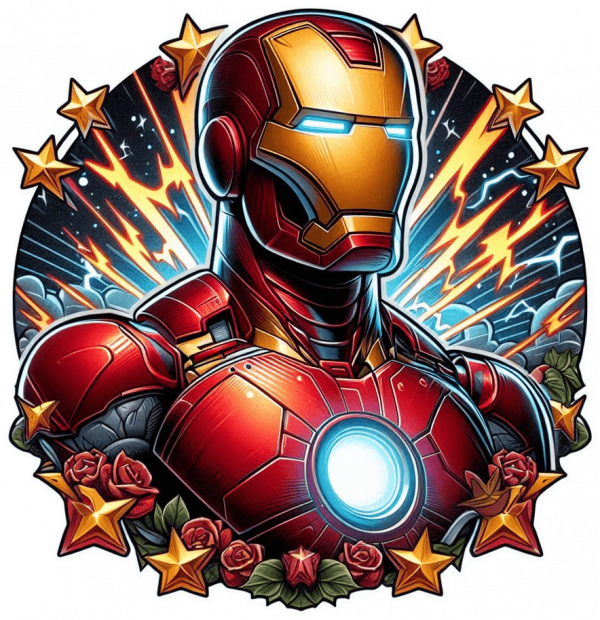 Tatuaje realista Iron Man 04