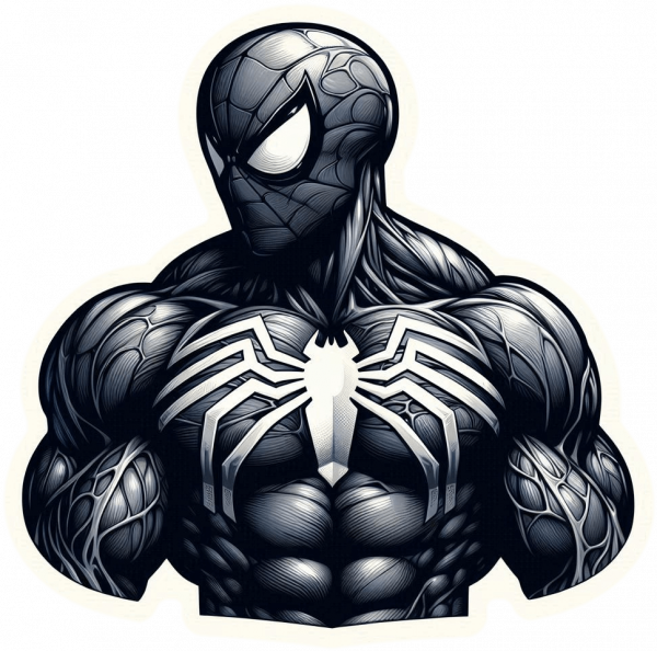 Tatuaje Blackwork Spiderman 02